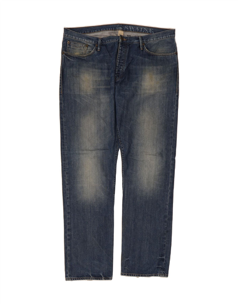 BURBERRY Mens Straight Jeans W39 L32 Blue Cotton Vintage Burberry and Second-Hand Burberry from Messina Hembry 