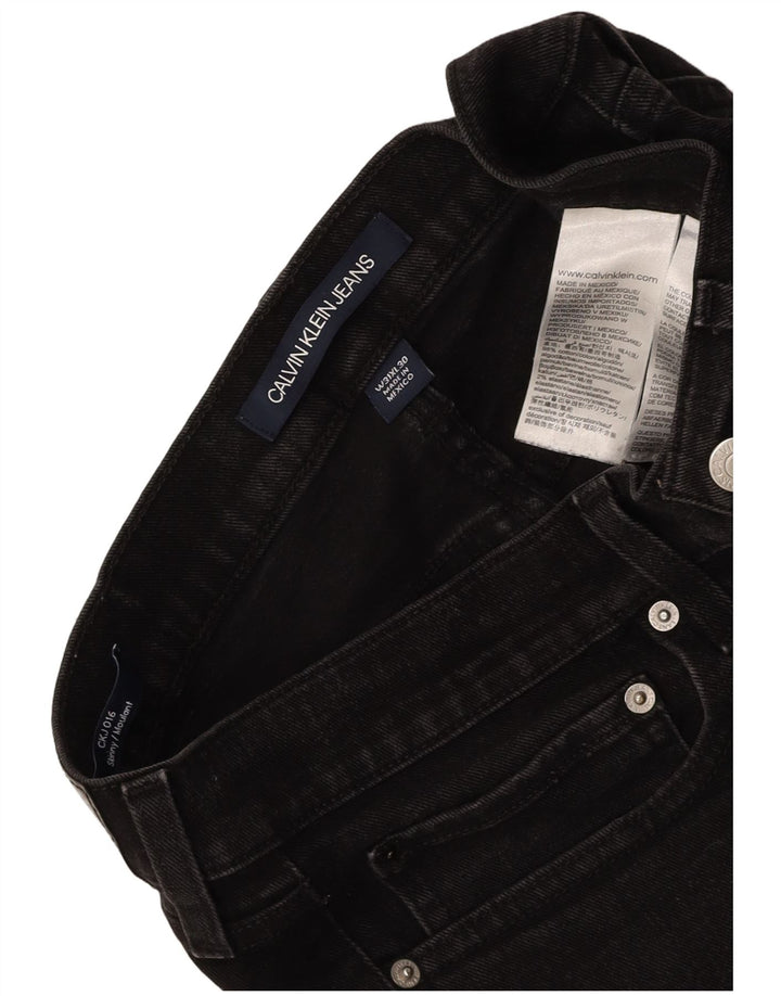 CALVIN KLEIN Jean Moulante Skinny W31 L30 Homme Gris Coton