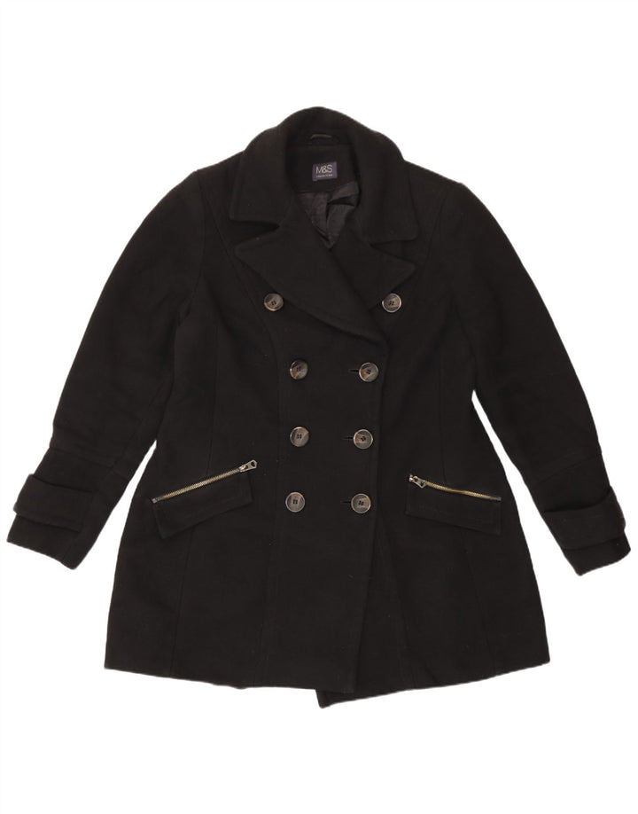 Marks & Spencer Caban femme UK 14 Large Noir Polyester