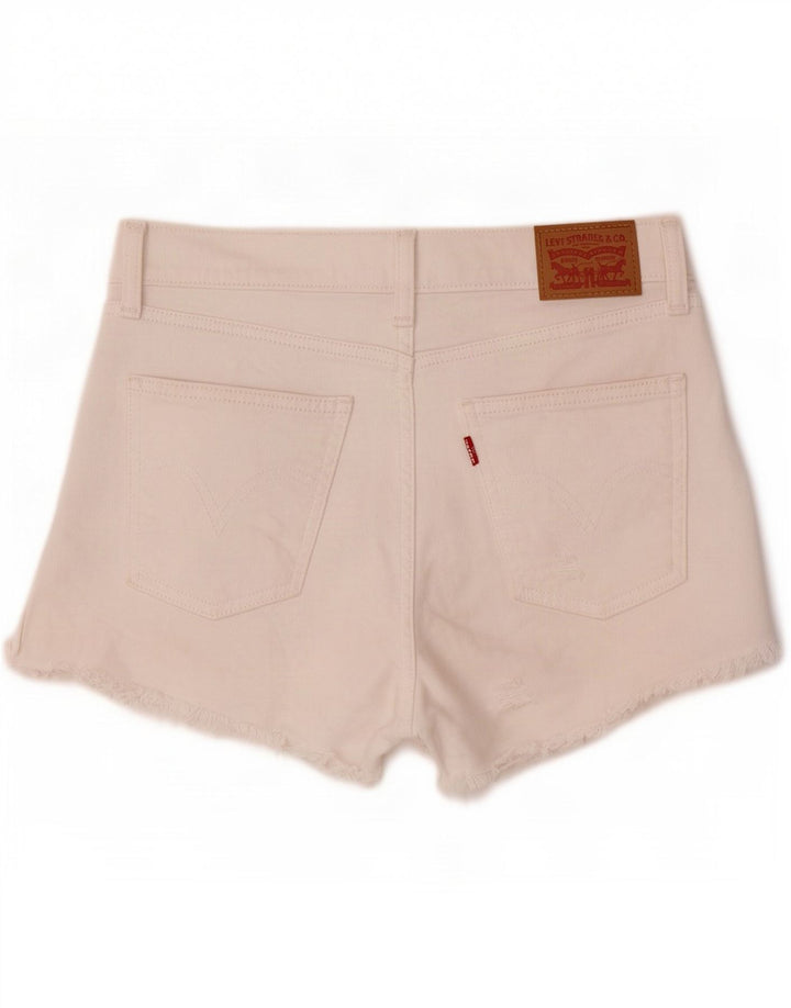 Levi's Short en Jean W28 Femme Blanc Moyen Coton