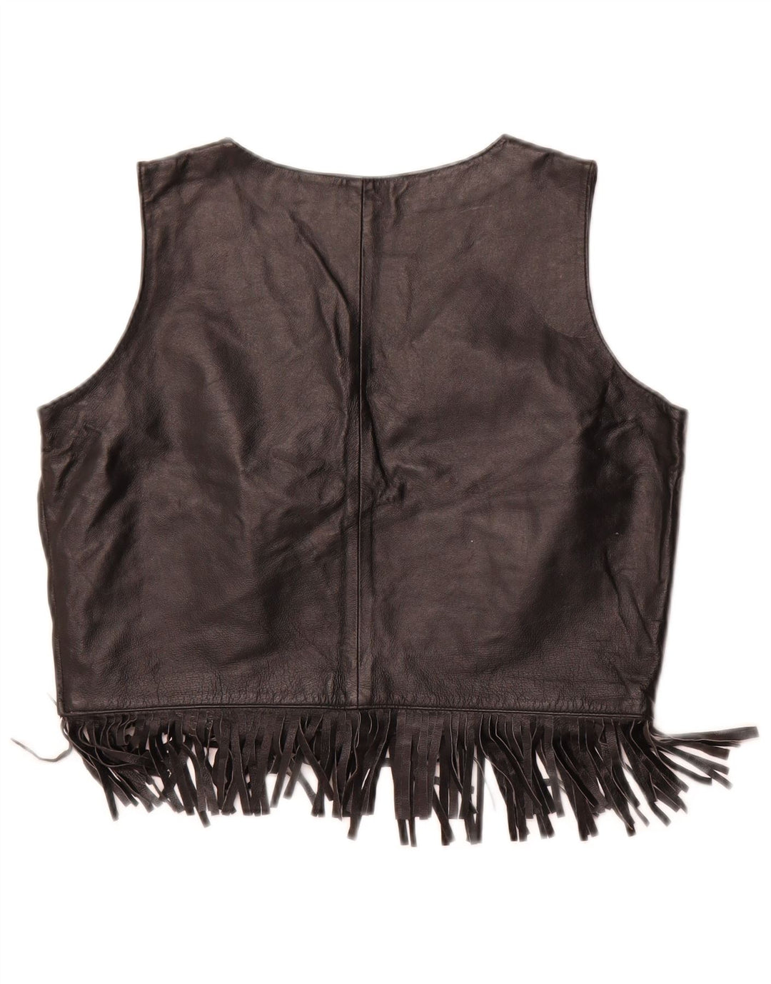 WOODPECKER Femmes Casual Collection Crop Top EU 42 Moyen Noir Cuir