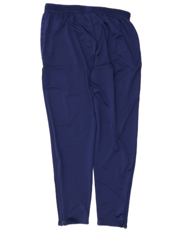 Nike Pantalon de survêtement Dri Fit pour homme Large en polyester color block bleu marine