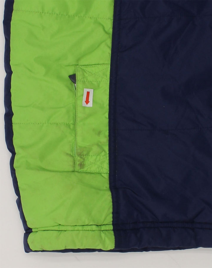 ADIDAS Boys Windbreaker Jacket 7-8 Years Navy Blue Colourblock Polyamide | Vintage Adidas | Thrift | Second-Hand Adidas | Used Clothing | Messina Hembry 