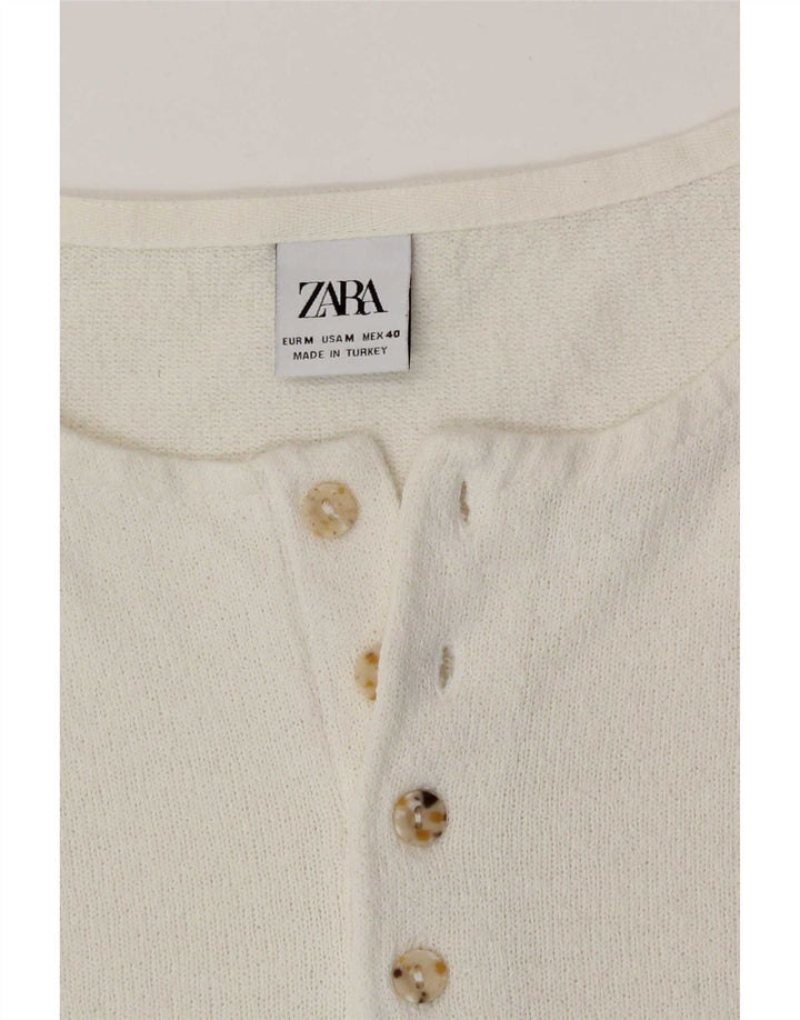 Zara Homme T-Shirt Haut Moyen Blanc