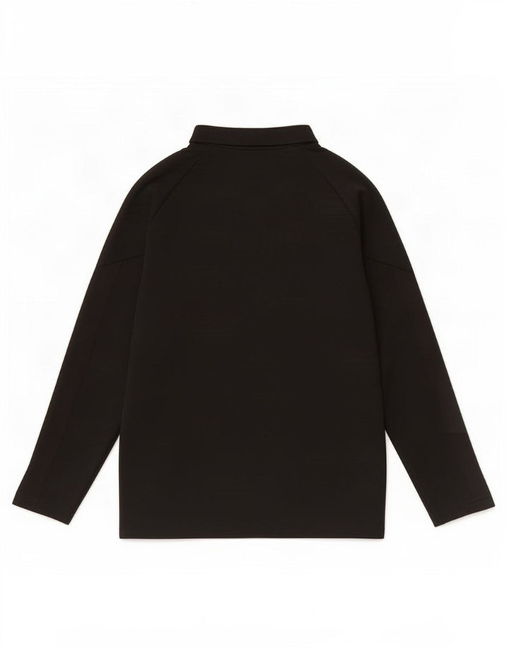 Puma Haut de survêtement à col zippé pour garçon 7-8 ans Noir Polyester