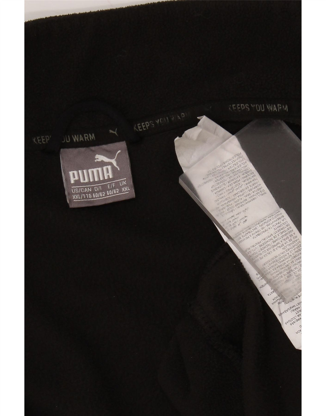 PUMA Veste polaire homme 2XL Noir Polyester
