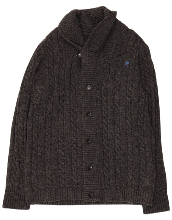 G-Star Homme Cardigan Pull XL Gris Lambswool