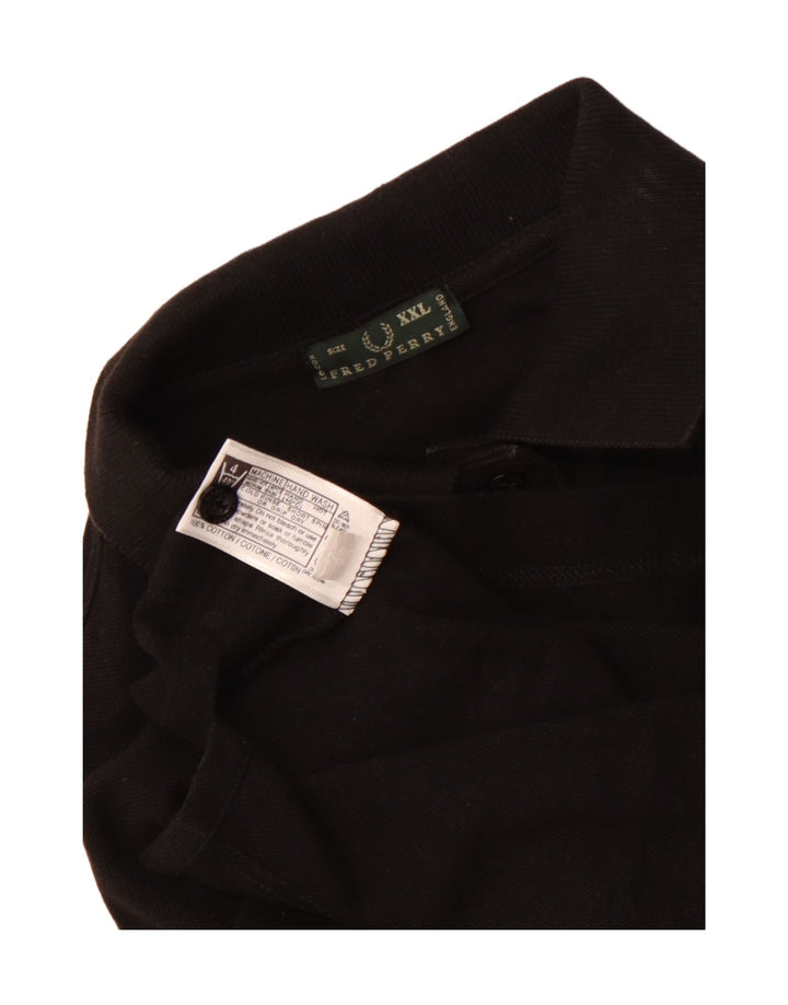 Fred Perry Polo Femme UK 20 2XL Coton Noir