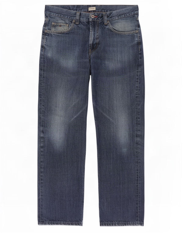 Tommy Hilfiger Jean droit homme W34 L34 bleu marine coton