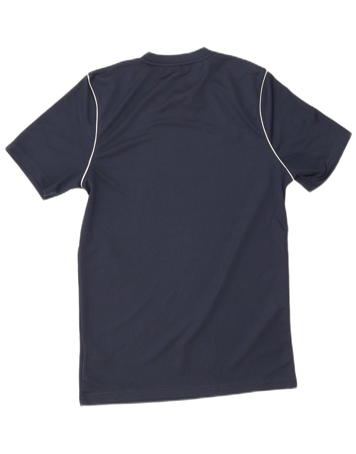 Nike Hommes Dri Fit T-Shirt Haut Petit Bleu Marine Polyester