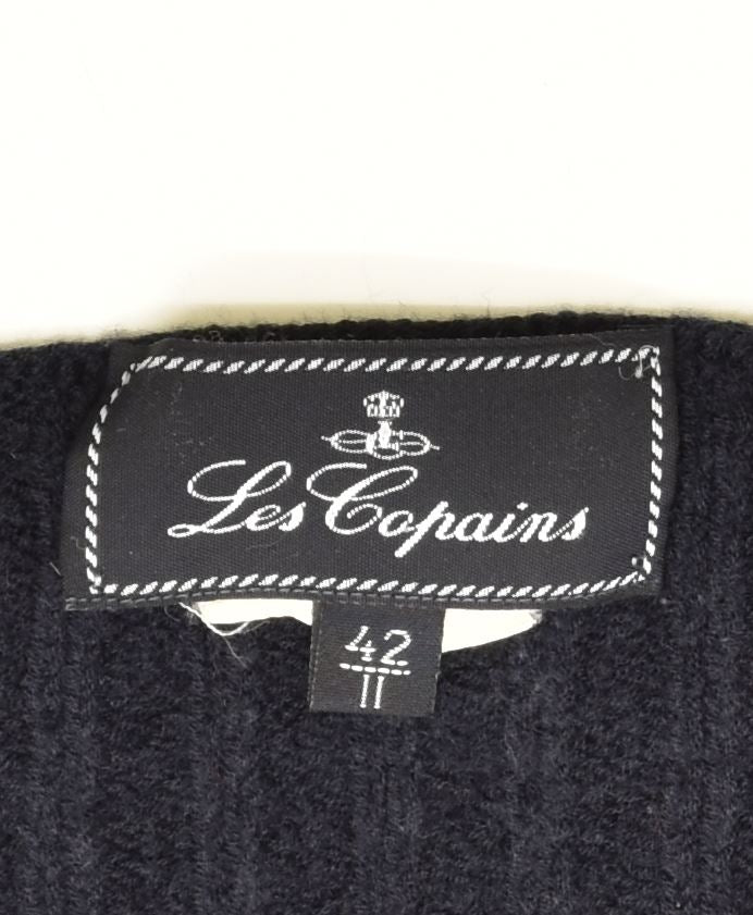 LES COPAINS Pull col rond femme IT 42 Bleu Marine Moyen Vintage