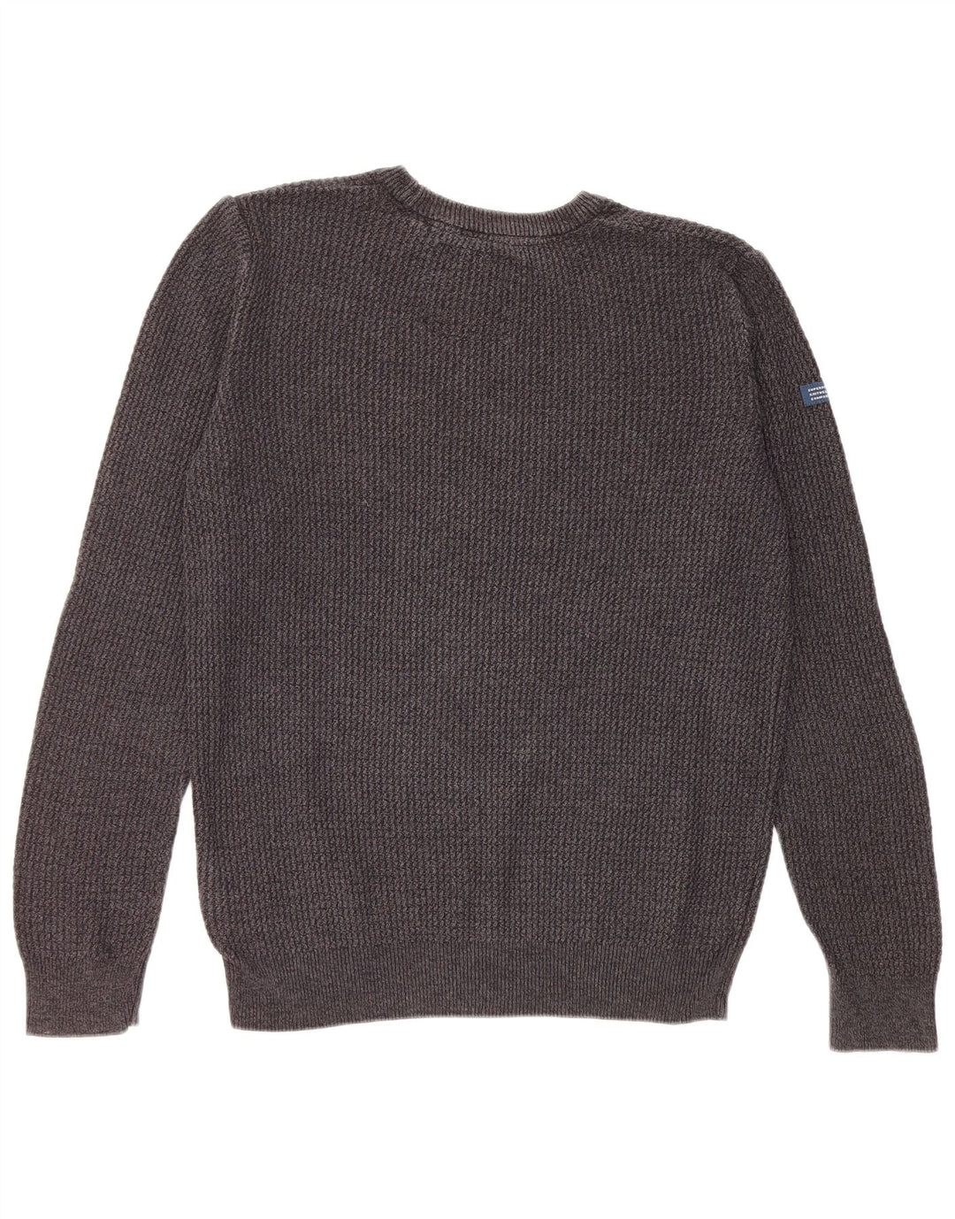 Superdry Pull Ras du Cou Pull Homme Gris Moyen Coton