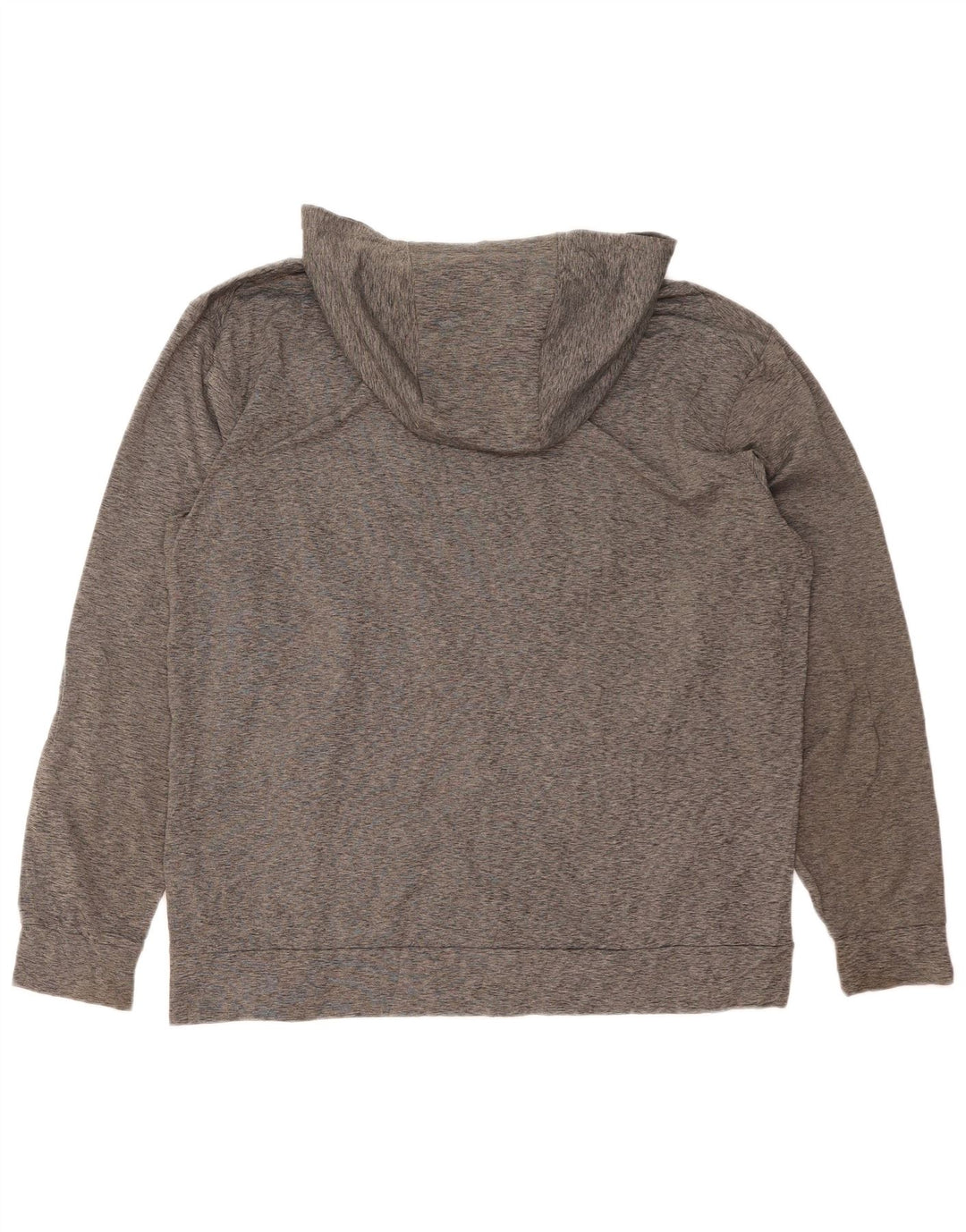 NIKE Pull à capuche zippé Dri Fit pour homme XL en polyester moucheté gris