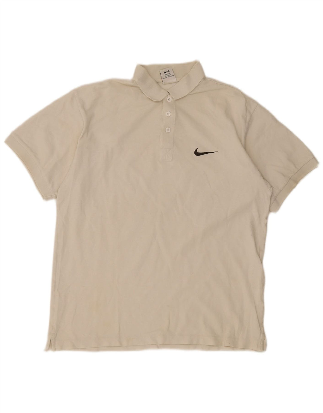 Nike Polo Homme UK 39/41 Blanc Moyen