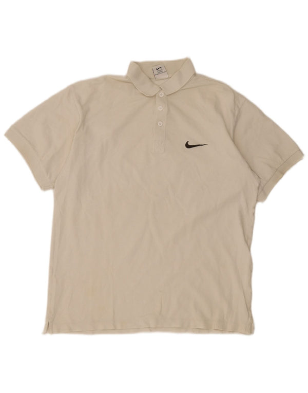 Nike Polo Homme UK 39/41 Blanc Moyen