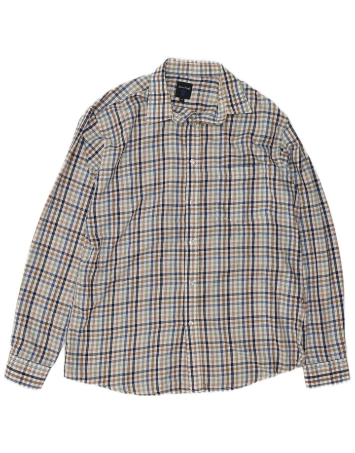 James Pringle Chemise en flanelle pour homme Medium Vichy multicolore