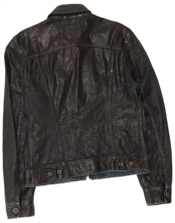 Gas Veste en jean pour homme UK 38 Medium Black Cotton