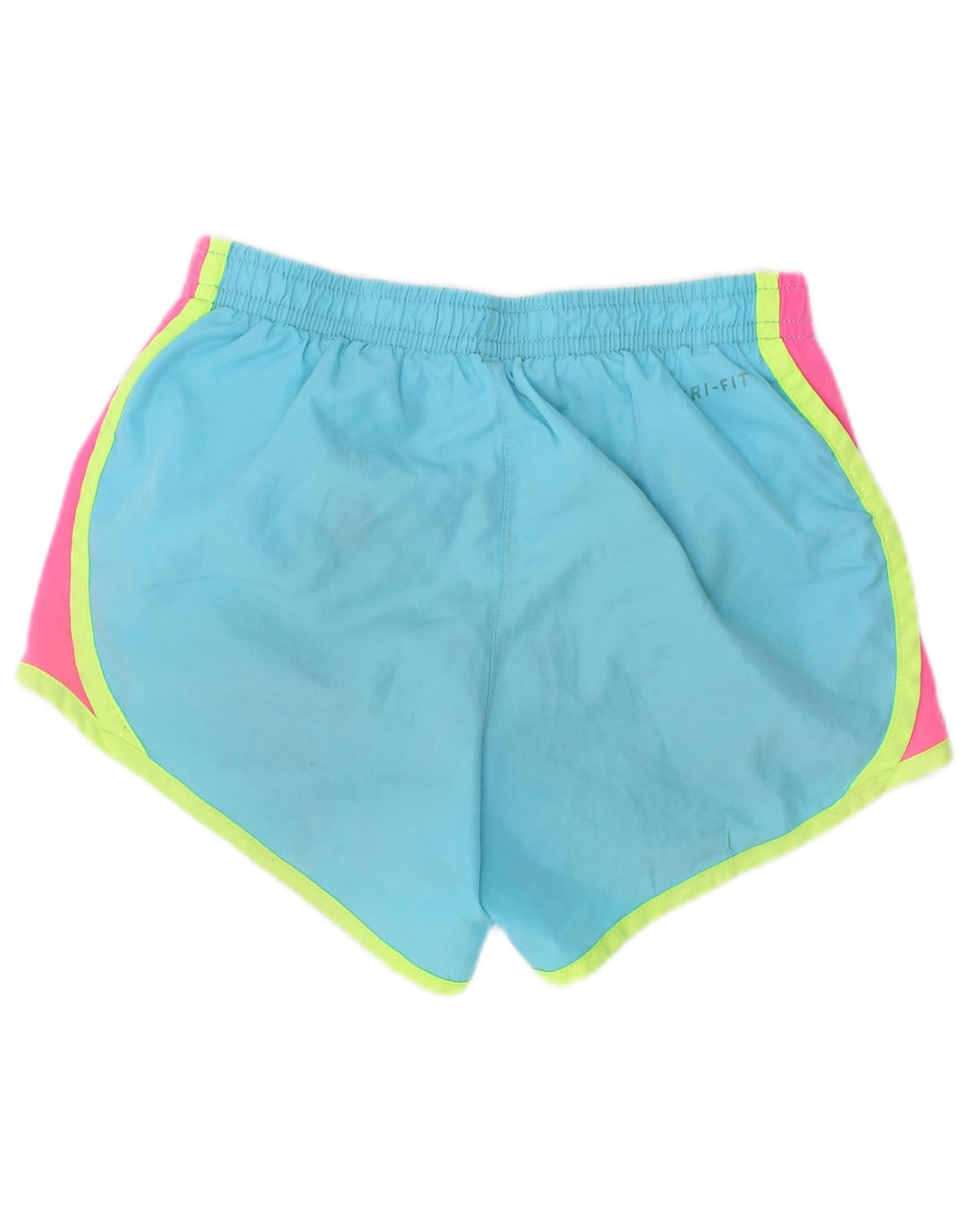 Short de sport Nike Fille 5-6 ans Polyester color block bleu moyen