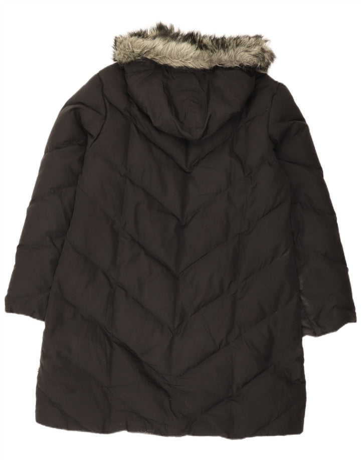Per Una Manteau rembourré à capuche pour femme UK 16 Large Noir Polyester