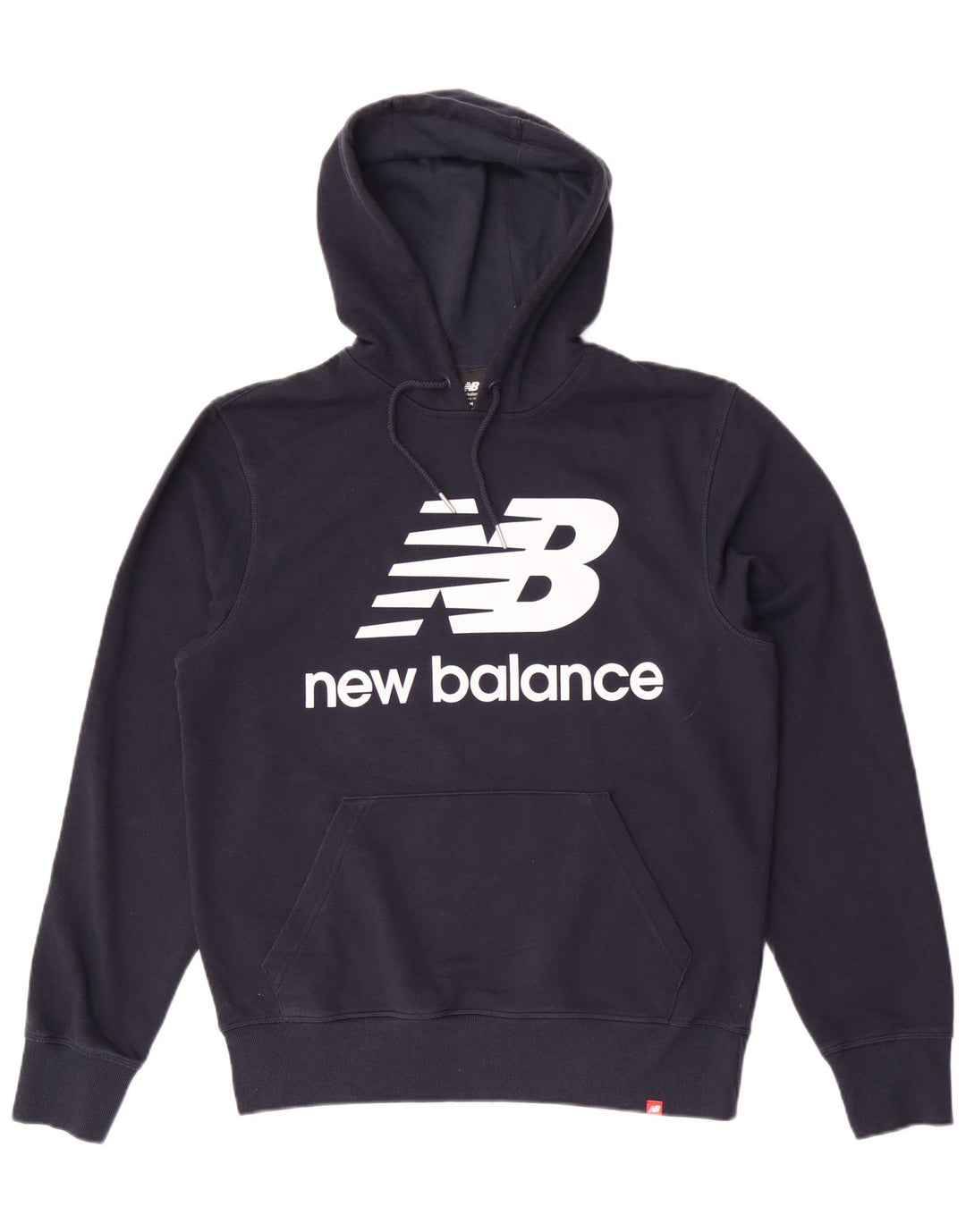 New Balance Pull à Capuche Graphique Homme Bleu Marine Moyen