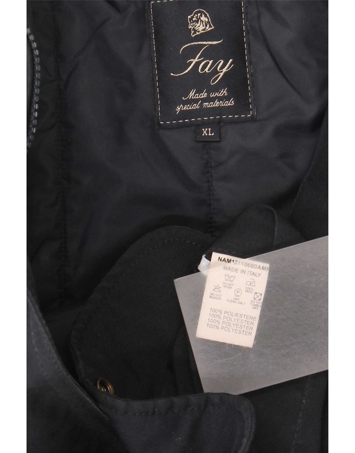Manteau coupe-vent Fay pour homme UK 42 XL Bleu marine Polyester