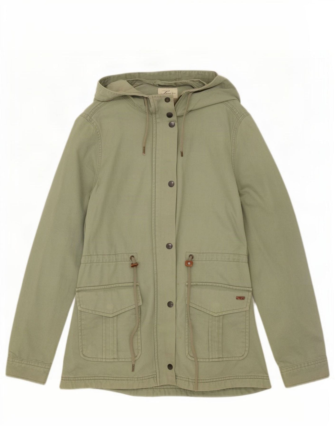 Levi's Veste utilitaire à capuche pour femme UK 10 Small Vert Coton