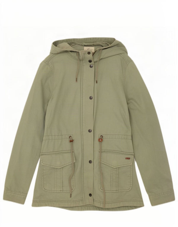 Levi's Veste utilitaire à capuche pour femme UK 10 Small Vert Coton