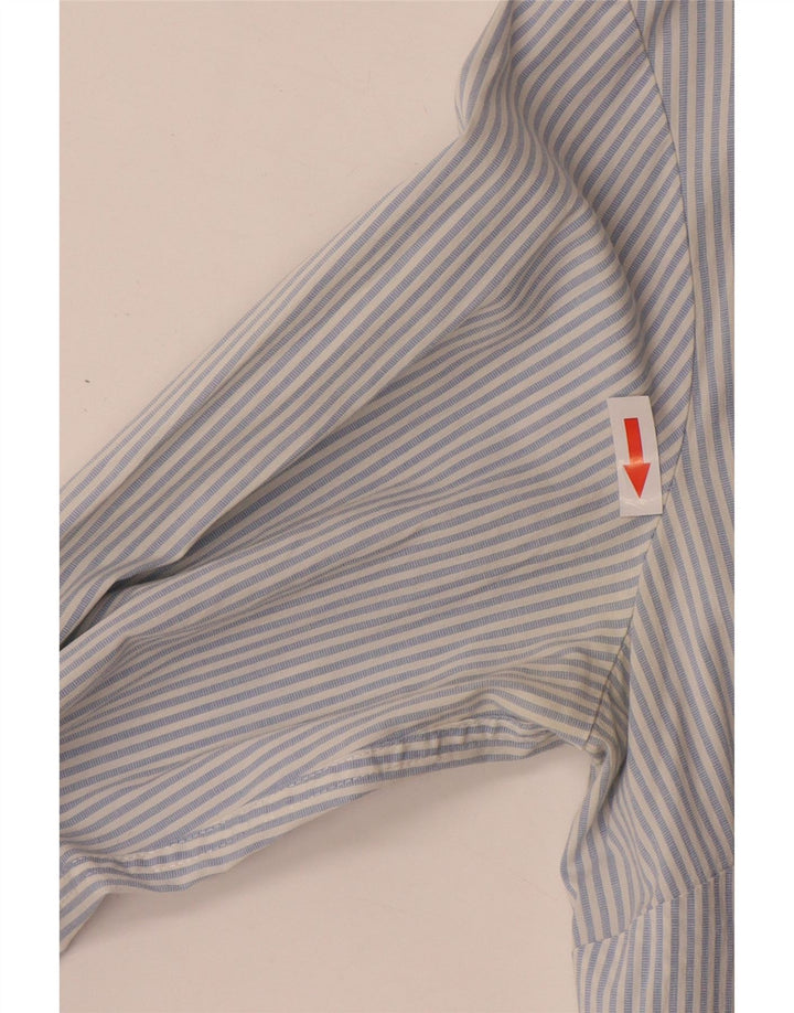 Tommy Hilfiger Chemise Femme US 8 Coton Bleu Moyen à Fines Rayures