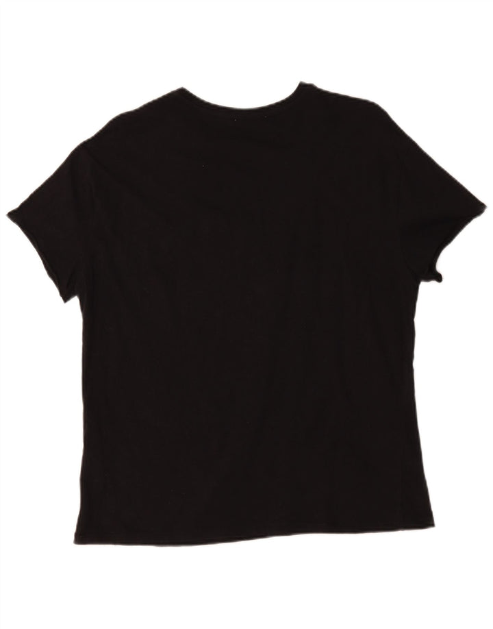 Zara Femme Trafaluc Graphic T-Shirt Top Noir Moyen