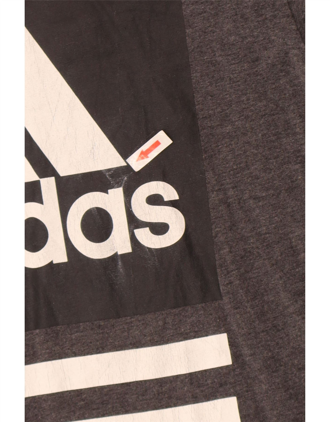 Adidas T-Shirt Graphique Homme Gris Moyen Moucheté Coton