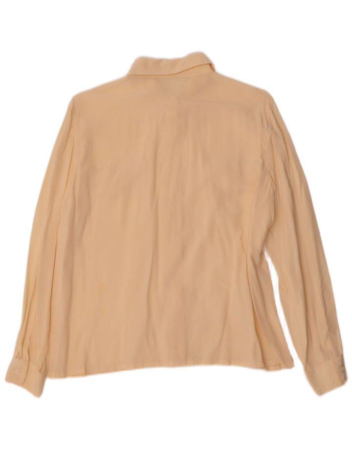 Chemisier chemise femme vintage UK 16 Grand Beige