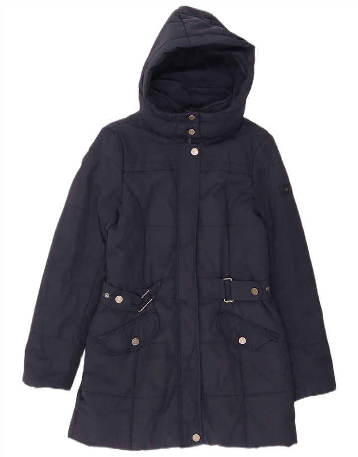 Esprit Manteau matelassé à capuche pour femme UK 10 Small Navy Blue Polyamide