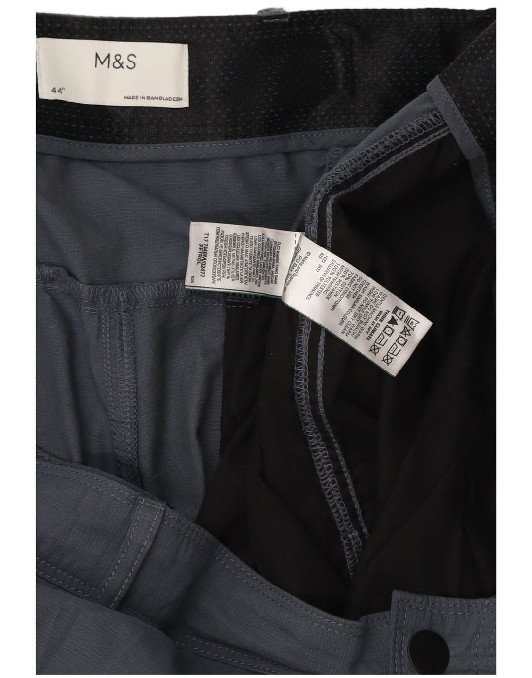 MARKS & SPENCER Short cargo homme W44 2XL Gris Polyester