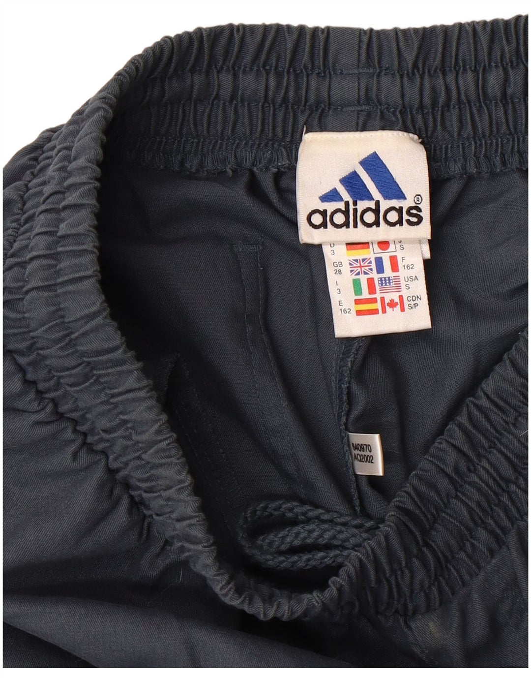 ADIDAS Mens Tracksuit Trousers Small Navy Blue Polyester