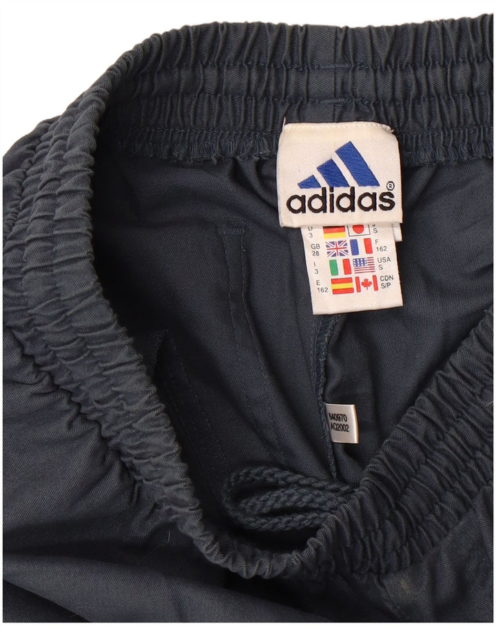 ADIDAS Mens Tracksuit Trousers Small Navy Blue Polyester
