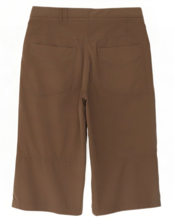 Nike Pantalon Capri Femme UK 8/10 Small W30 L20 Marron Polyester