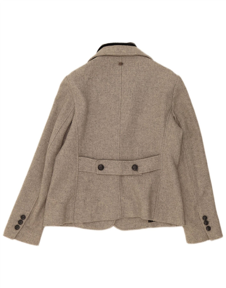 Marlboro Classics Veste Blazer Femme UK 16 Large Gris Colorblock