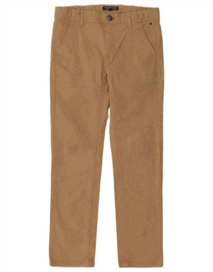 TOMMY HILFIGER Pantalon Chino Slim Garçon 9-10 ans W26 L25 Coton Beige