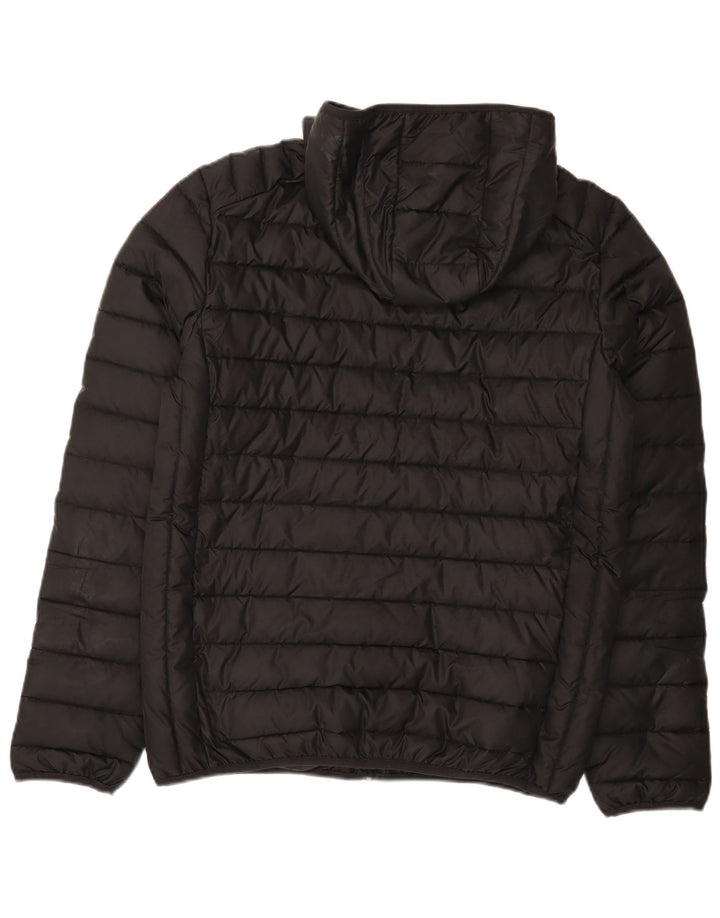 Ellesse Veste matelassée à capuche pour homme UK 38 Medium Noir Polyester