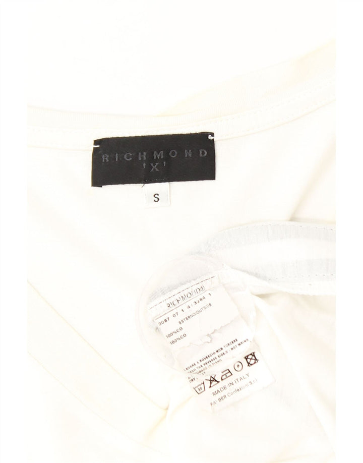 Richmond Haut à manches longues pour homme Petit coton blanc