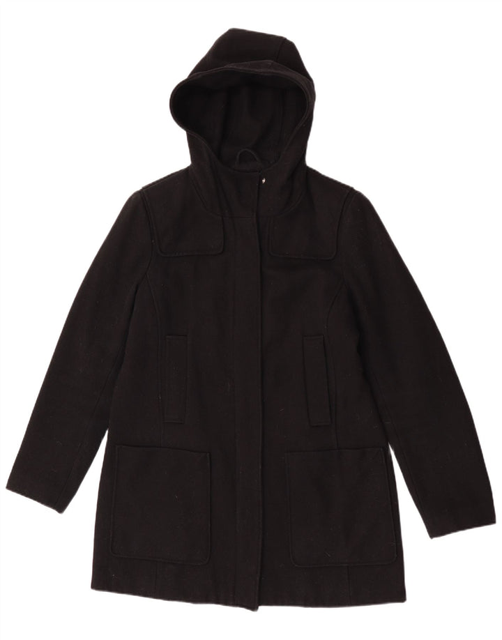 Michael Kors Veste Parka à capuche pour femme UK 14 Laine noire moyenne