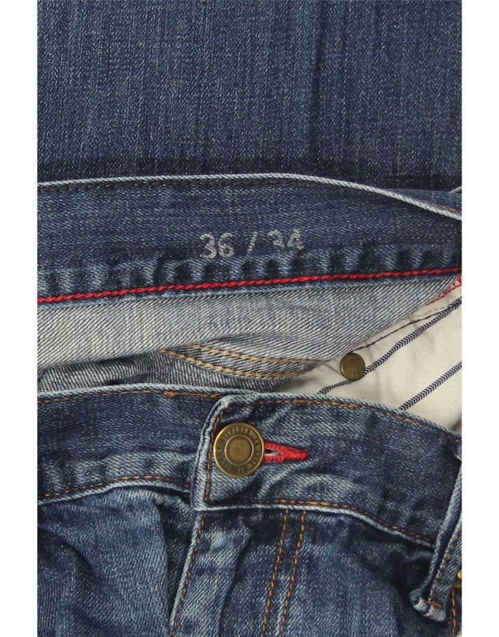 Tommy Hilfiger Jean droit régulier pour homme W36 L34 bleu coton