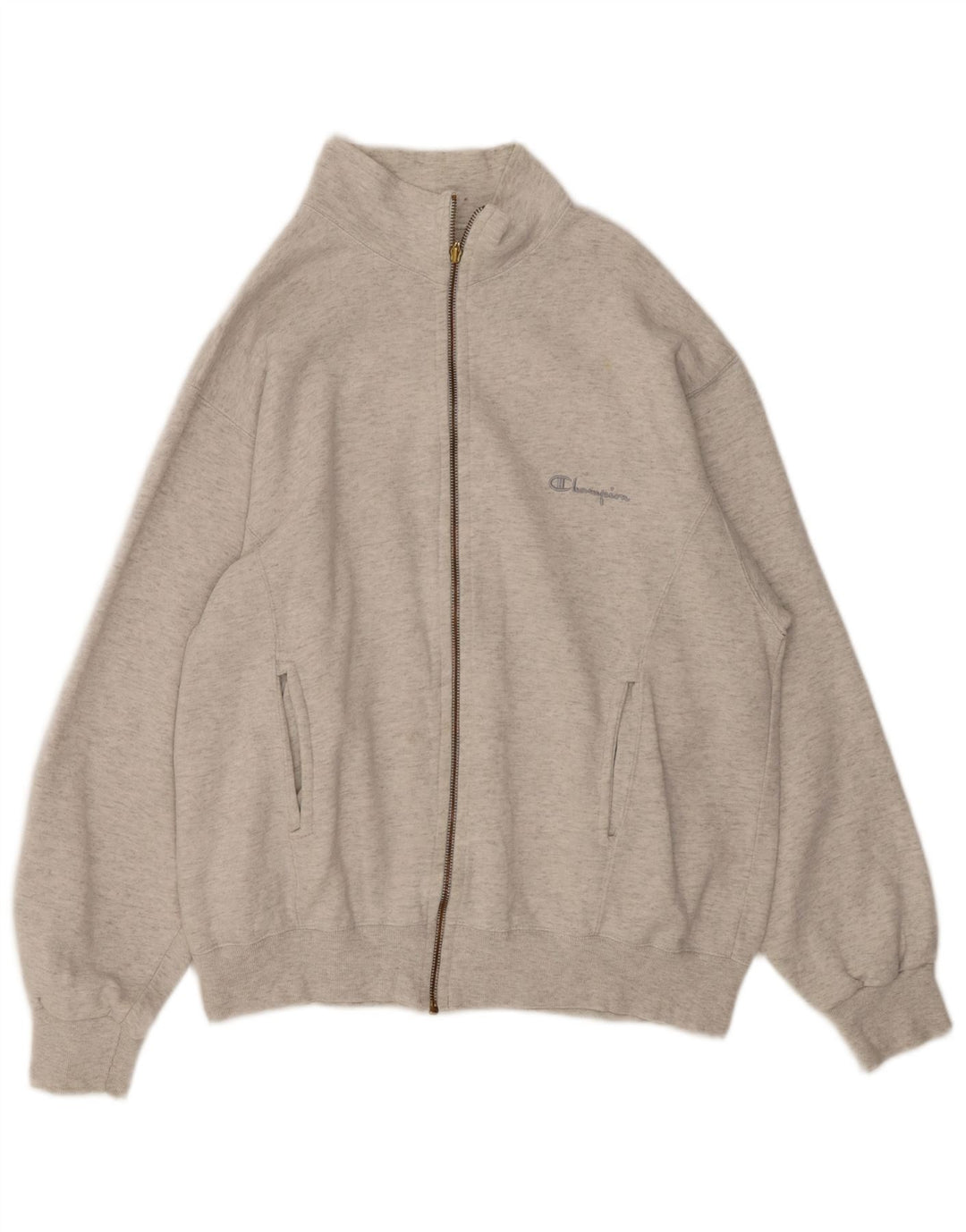 CHAMPION Veste de Survêtement Homme Gris Moyen Coton