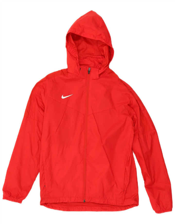Nike Veste de pluie à capuche pour garçon 12-13 ans Large Rouge Nylon