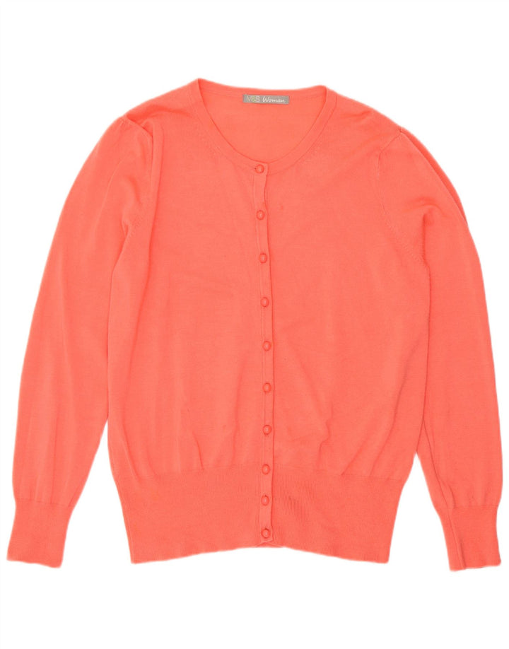 Marks & Spencer Pull Cardigan pour Femme UK 10 Petit Rose