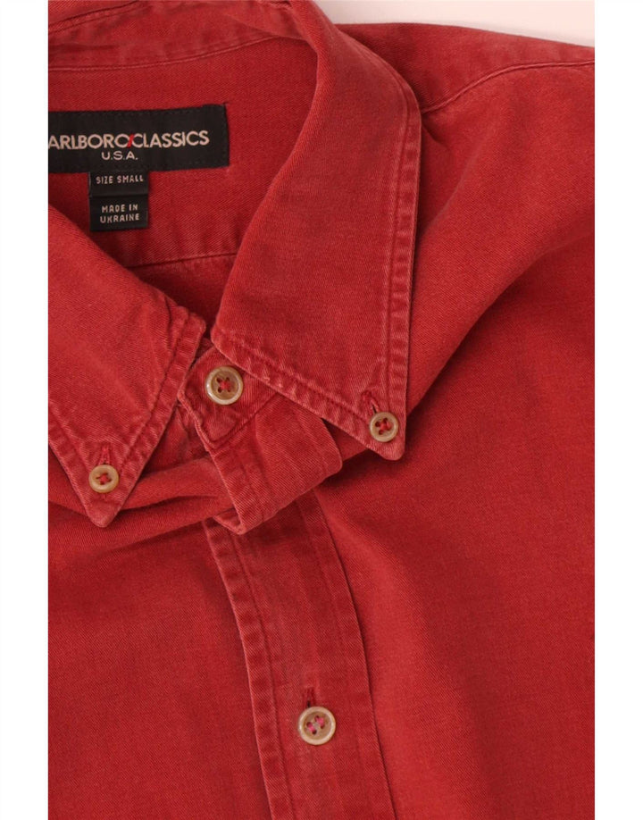 Marlboro Classics Chemise Homme Petit Rouge Coton
