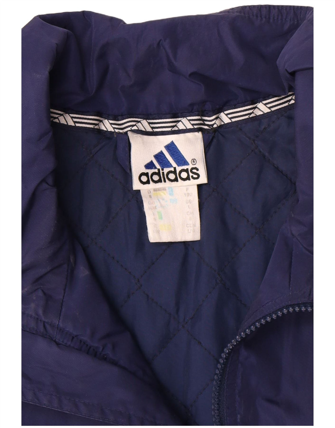 Adidas Veste coupe-vent pour homme UK 44/46 Large Bleu Marine Polyamide