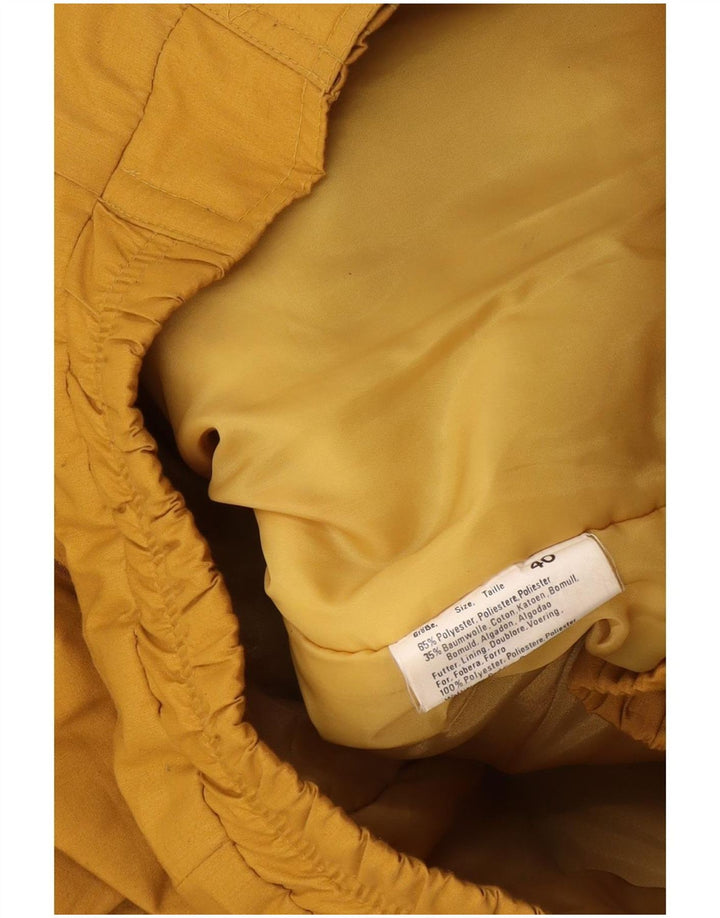 veste bomber surdimensionnée femme vintage EU 40 Polyester jaune moyen