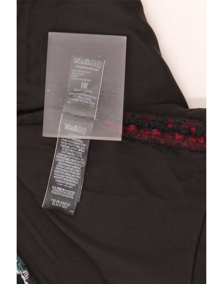 Marks & Spencer Mini-jupe pour femme UK 16 Large W34 à carreaux multicolores