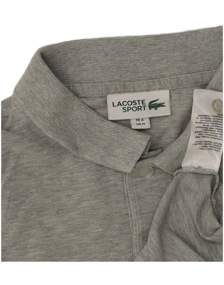Lacoste Polo Homme Taille 4 Coton Chiné Gris Moyen